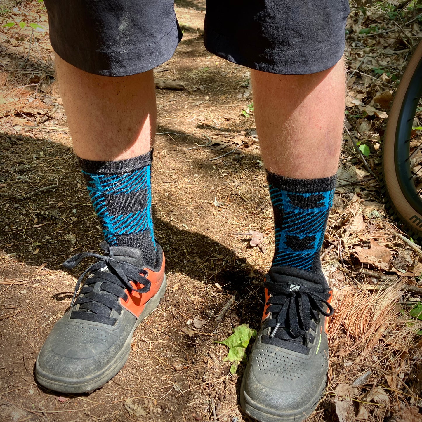 Maple Check 6" Race Wool Sock