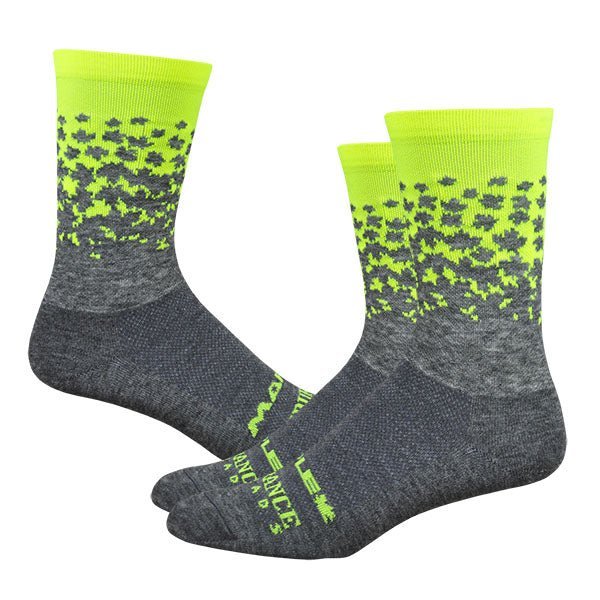Maple LOTW Race Wool 6" Sock - Neons - Ride Maple