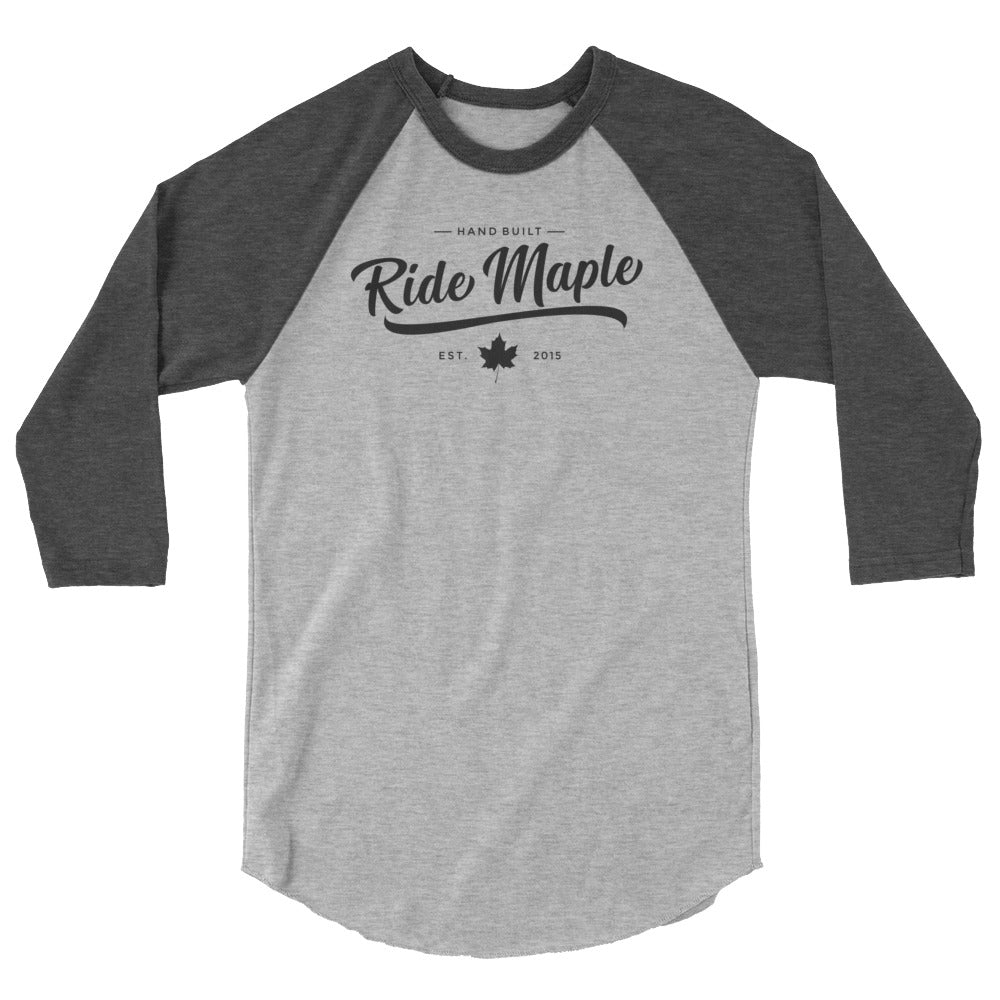 Ride Maple Classy Blk Baller 3/4 Tee - Unisex - Ride Maple