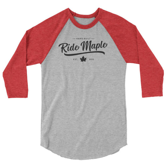 Ride Maple Classy Blk Baller 3/4 Tee - Unisex - Ride Maple
