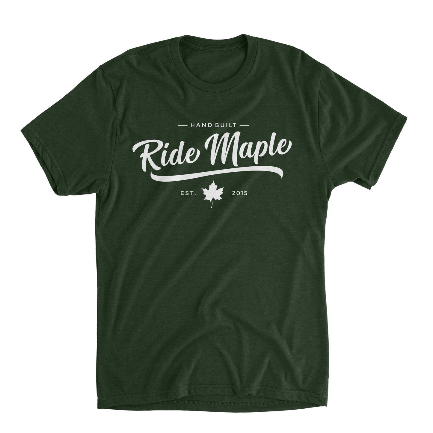 Ride Maple Classy Tee White Ink - Ride Maple