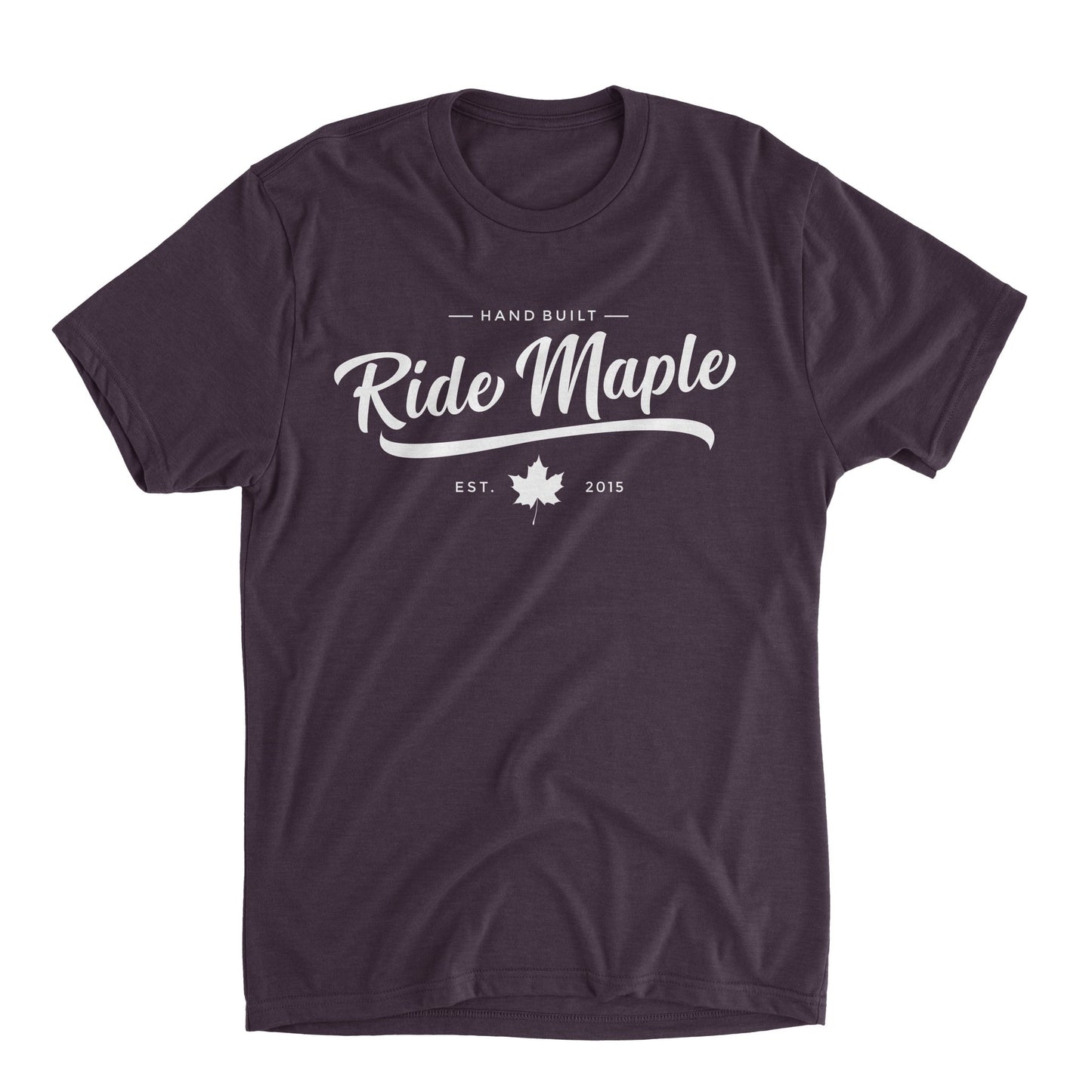 Ride Maple Classy Tee White Ink - Ride Maple