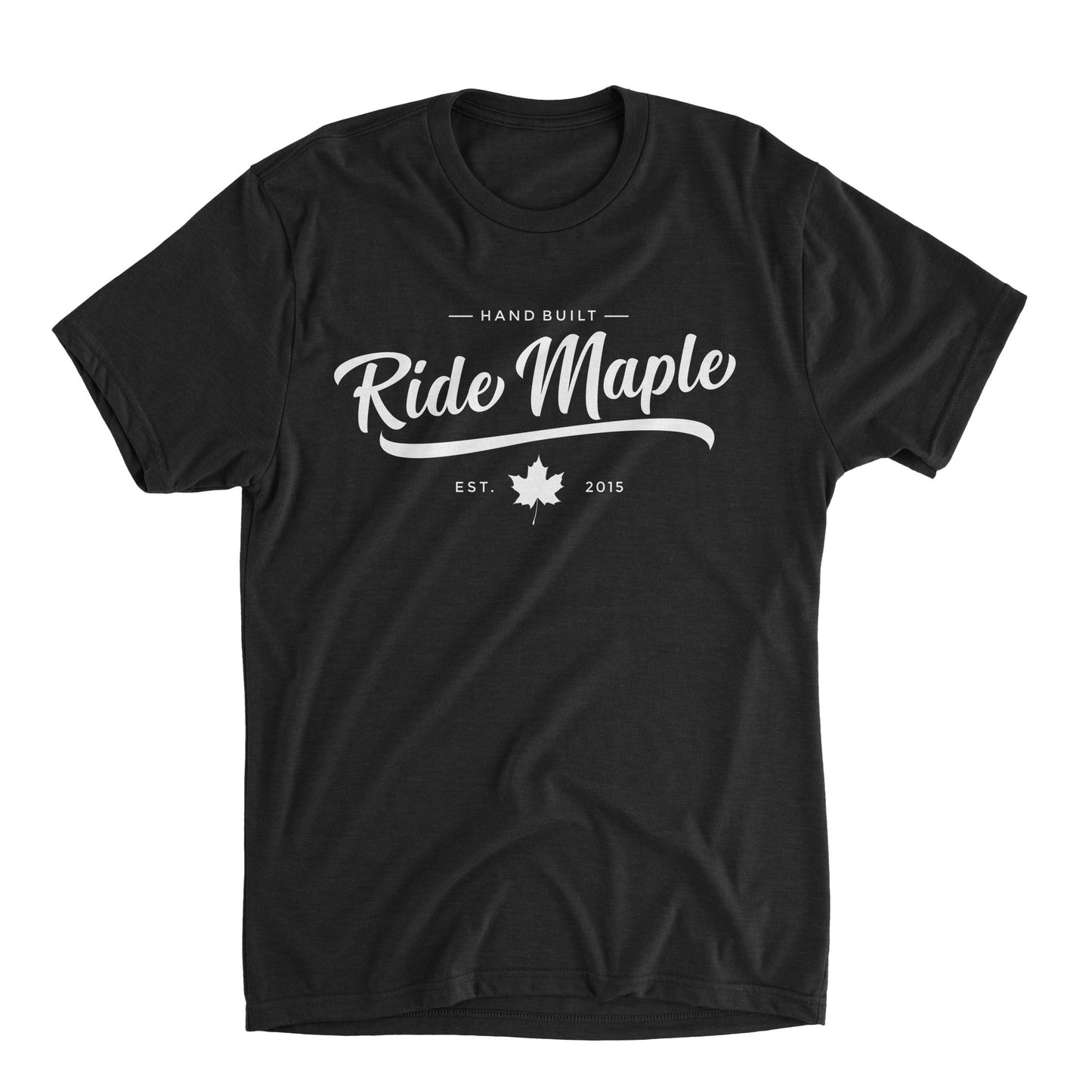 Ride Maple Classy Tee White Ink - Ride Maple