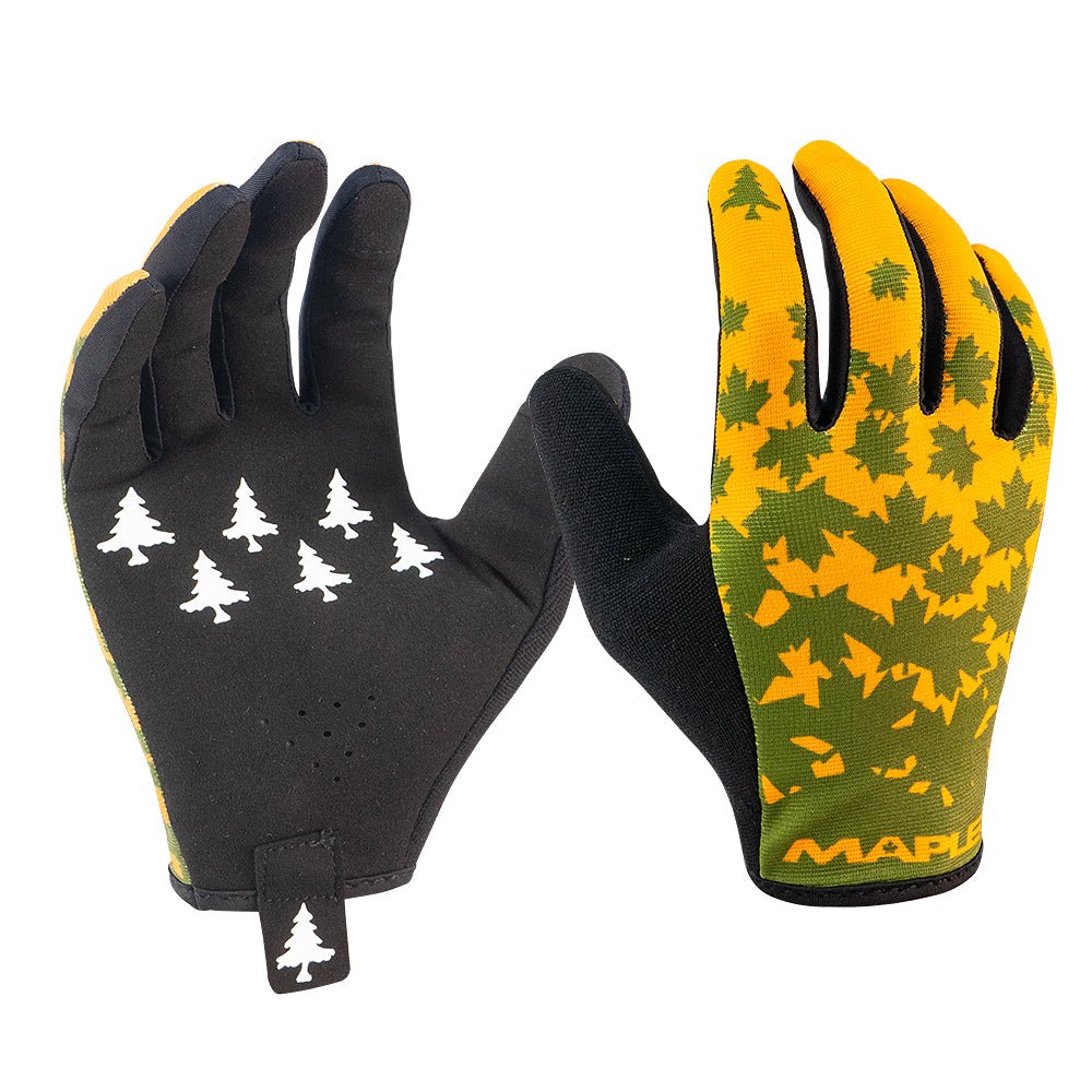 Maple LOTW SendIt Gloves - Burnt Orange / Loden - Ride Maple