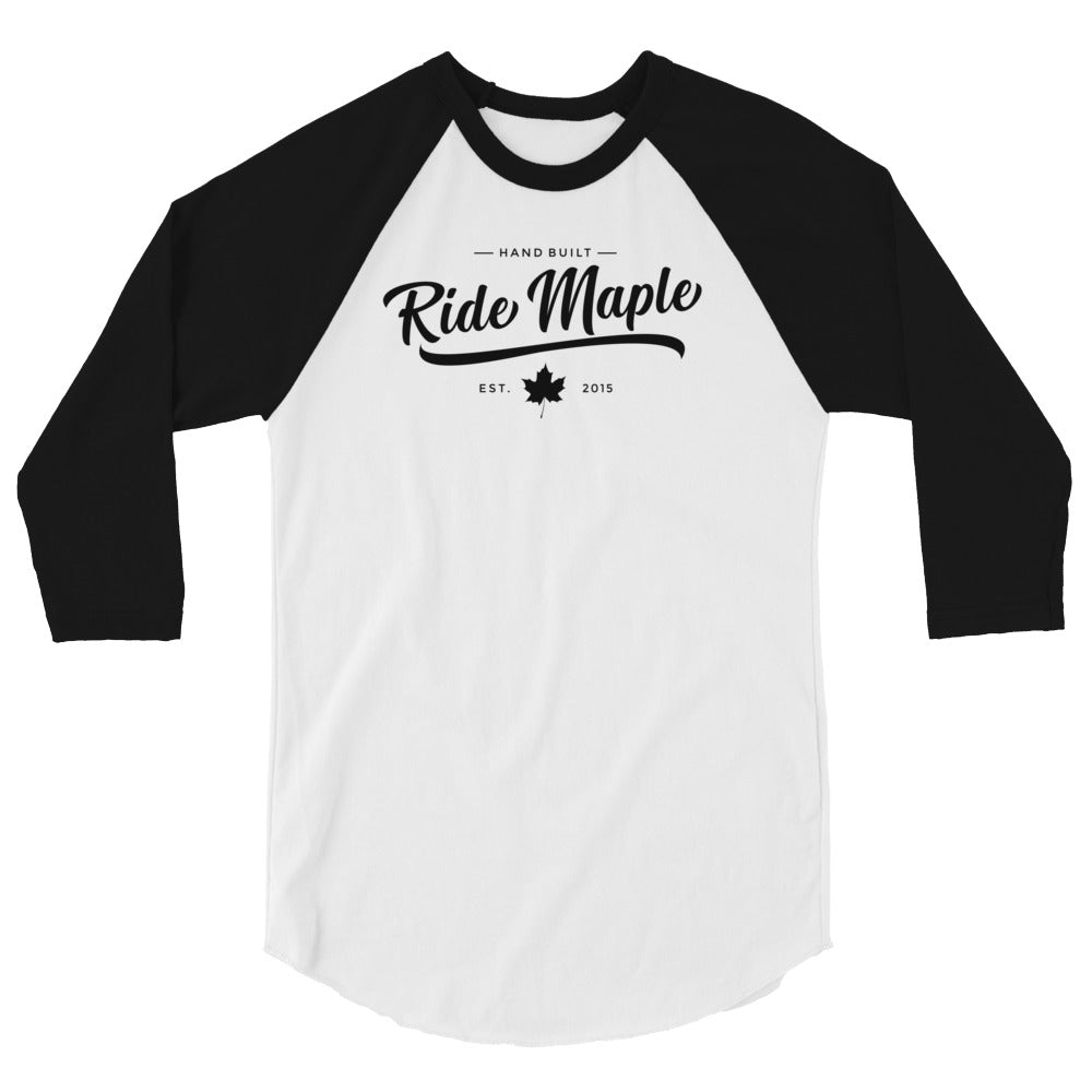 Ride Maple Classy Blk Baller 3/4 Tee - Unisex - Ride Maple