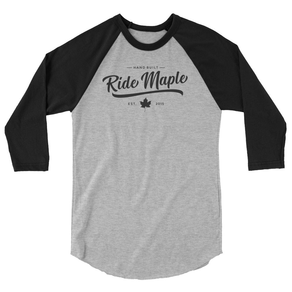 Ride Maple Classy Blk Baller 3/4 Tee - Unisex - Ride Maple